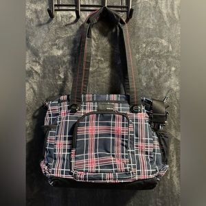 Plaid Hurley Messenger Laptop Bag
